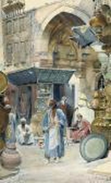 A Busy Morning In The Baazar - view 1