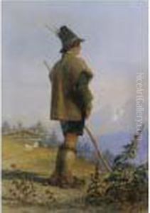 Tyrolese Shepherd; At Procida by Carl Haag