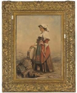 The Tambourine Girl by Carl Haag