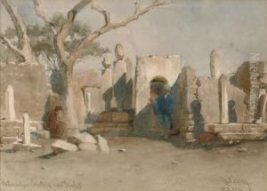 The Mohamedan Cemetery Near Boolak by Carl Haag