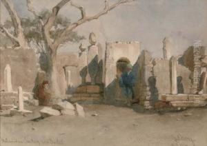 Mohamedan Cemetery Near Boolak by Carl Haag