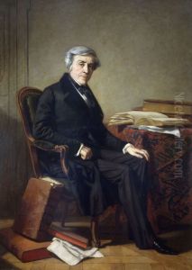 Portrait of Jules Michelet (1798-1874) by Thomas Couture