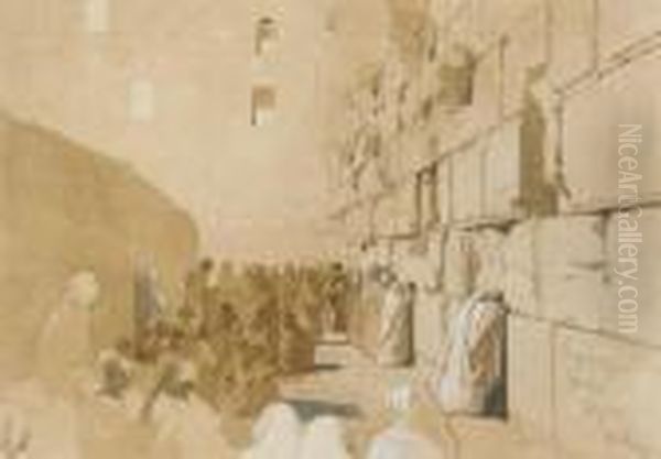 The Wailing Wall, Jerusalem - view 1