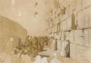 The Wailing Wall, Jerusalem by Carl Haag
