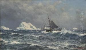 Gjoa I Ishavet by Lars Laurits Larsen Haaland