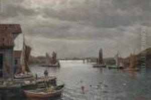 Fishing Harbour by Lars Laurits Larsen Haaland
