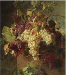 A Still Life With Grapes by Adriana-Johanna Haanen