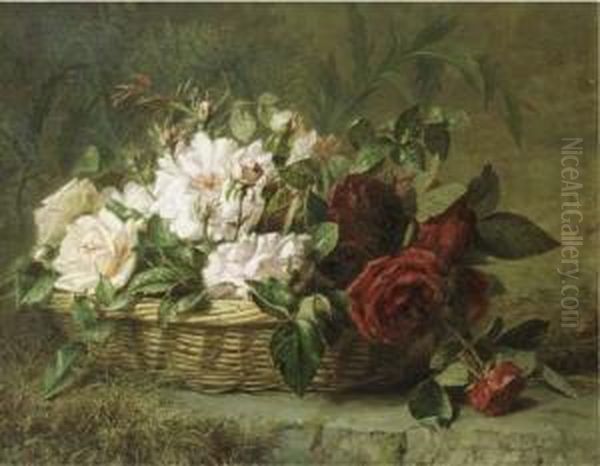 Roses In A Basket - view 1