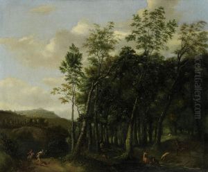 Deer Hunt In Wooded Landscape