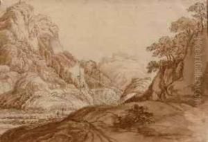 An Imaginary View Of The Village
 Of Sterzing (vipitano) With Thecastle Of Sprechenstein In The South Of 
Tyrol