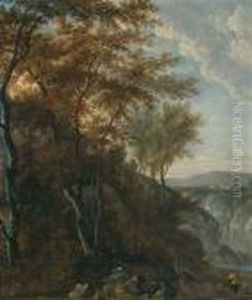 Berglandschaft Mit Hirten by Jan Hackaert