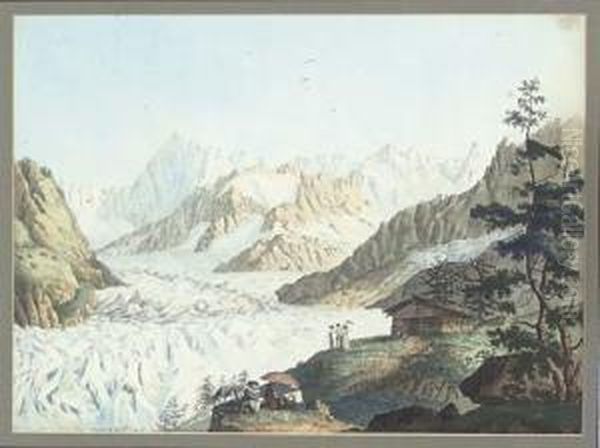 Vue De La Mer De Glace Et De L'hopital De Blain - view 1