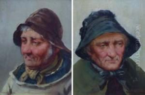 Portraits Of An Elderly Couple by David W. Haddon