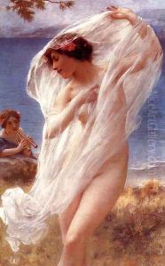 A Dance By The Sea by Lenoir Charles Amable