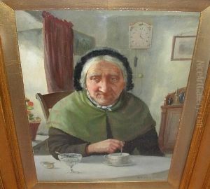 Afternoon Tea, Signed 'd.w. Haddon'