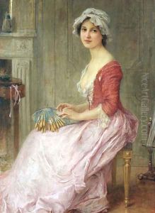 The Seamstress by Lenoir Charles Amable
