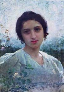 Eugénie Lucchesi, étude (Eugénie Lucchesi (a study)) by Lenoir Charles Amable