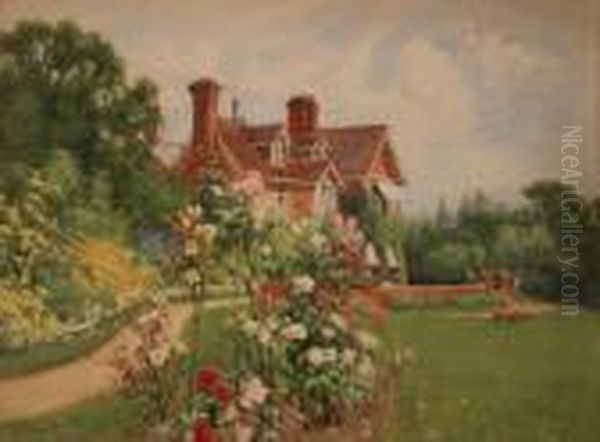 View Of A House And Garden In Bloom - view 1