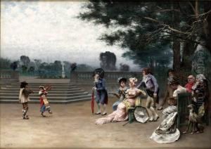 Det Eleganta Sallskapet by August Wilhelm Nikolaus Hagborg