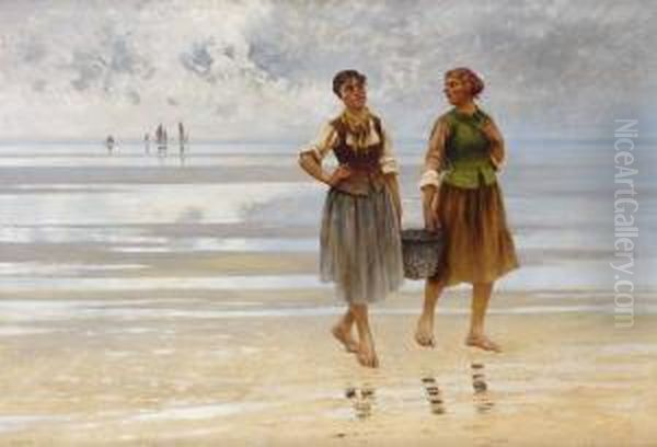 Flickor Vid Strand - view 1