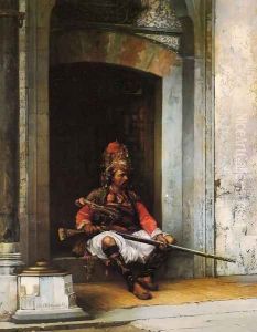 Seated Bashi-Bazouk with a Rifle