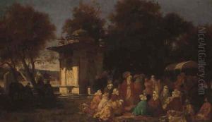 Turkish Ladies on the Promenade by the Bosphorus