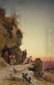 Ambush near Gizeh by Hermann David Solomon Corrodi