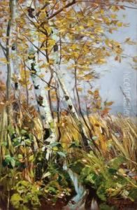 "birken An Einem Bachlauf Im Fruhling" by Karl Hagemeister
