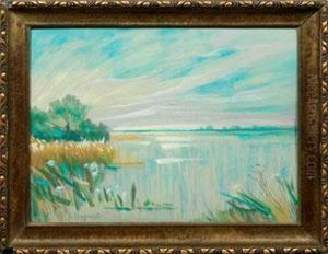 Morgenstimmung Am Schwielowsee by Karl Hagemeister