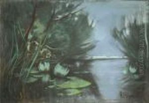 "teich Mit Seerosen" by Karl Hagemeister