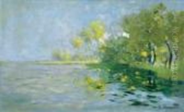 Ol Auf Leinwand 72,5 X 117 Cm, Gerahmt. Unten Rechts Hellbraun Signiert K. Hagemeister. - view 1