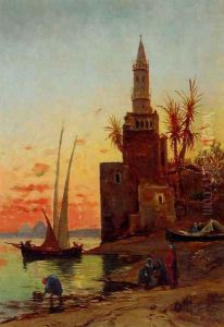 Sunset On The Nile by Hermann David Solomon Corrodi
