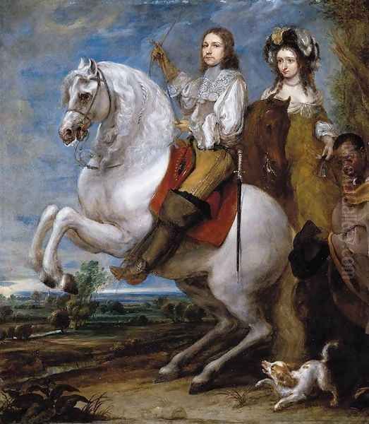 Equestrian Portrait of a Couple - view 1