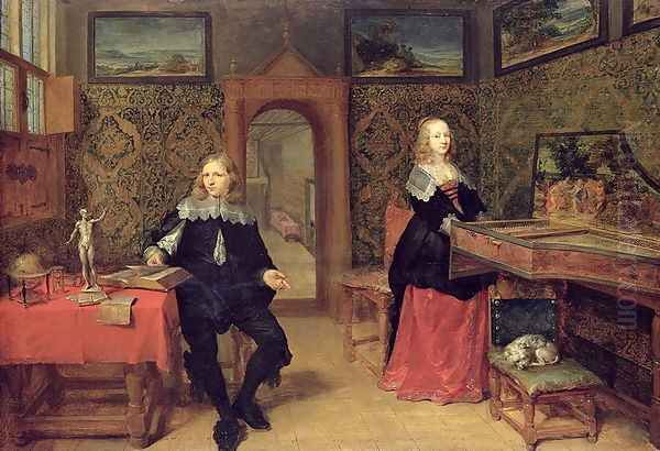 The Young Scholar and his Wife, 1640 - view 1