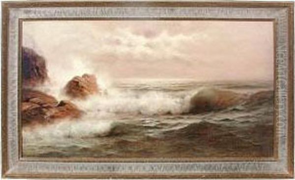 California Seascape With Rocks - view 1