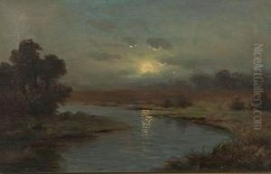 River In The Moonlight River In The Moonlight