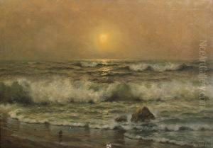 Dawn At A Tranquil Beach by Nels Hagerup