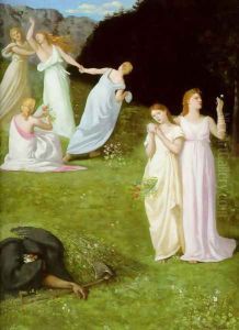 Death and the Maiden by Pierre Cecile Puvis de Chevannes