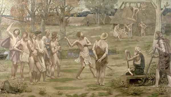 Ludus Pro Patria, 1883 by Pierre Cecile Puvis de Chevannes