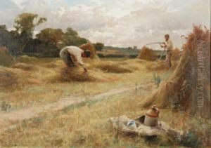 Two Figures In A Cornfield