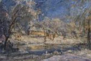 Winterlandschaft. by Karl Haider