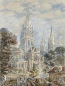 St Fin Barre's Cathedral, Cork by Axel Herman Haig