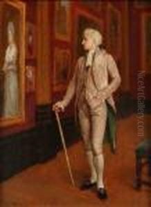 Viewing A Picture by Thomas Waterman Wood