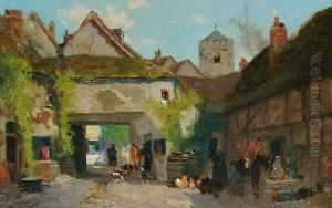 A Busy Courtyard