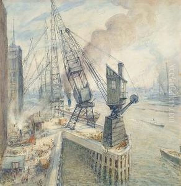 View Of A Working River - view 1