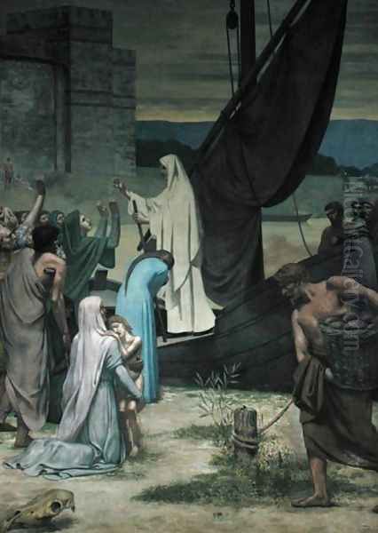 St. Genevieve Bringing Supplies to the City of Paris after the Siege - view 1