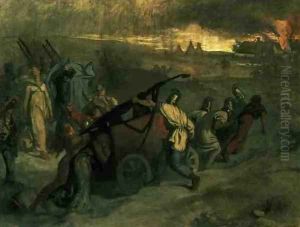 The Village Firemen, 1857 by Pierre Cecile Puvis de Chevannes