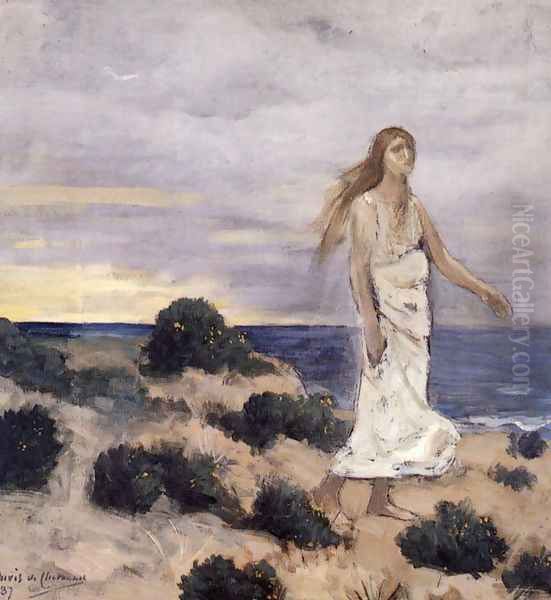 Woman by the Sea, 1887 - view 1
