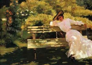 A Rest after the Match by Jose Villegas y Cordero