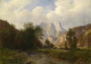 The Tolzsteinnear Afflenz by Ludwig Halauska